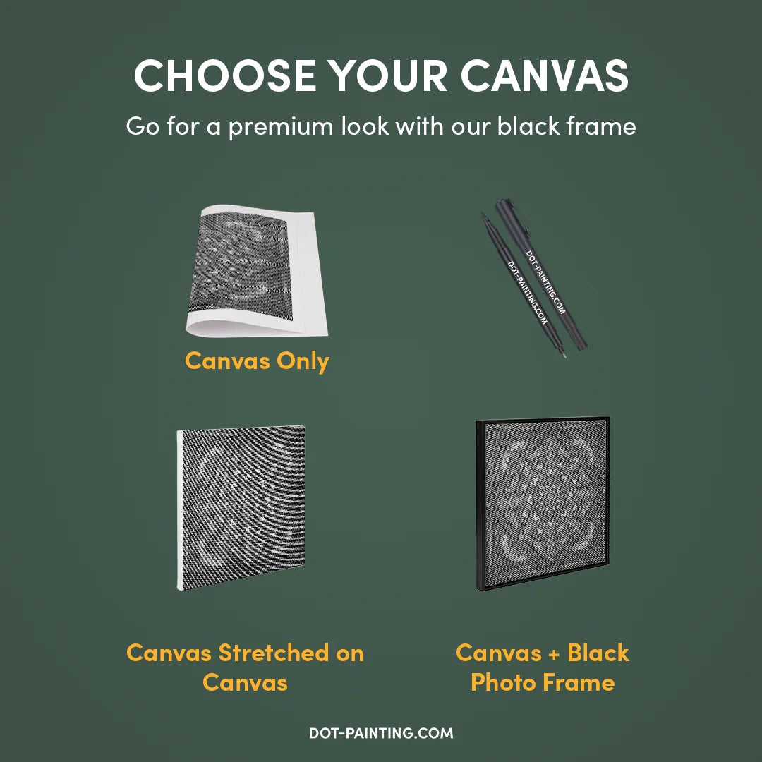 Mandala 6 prikker maleri