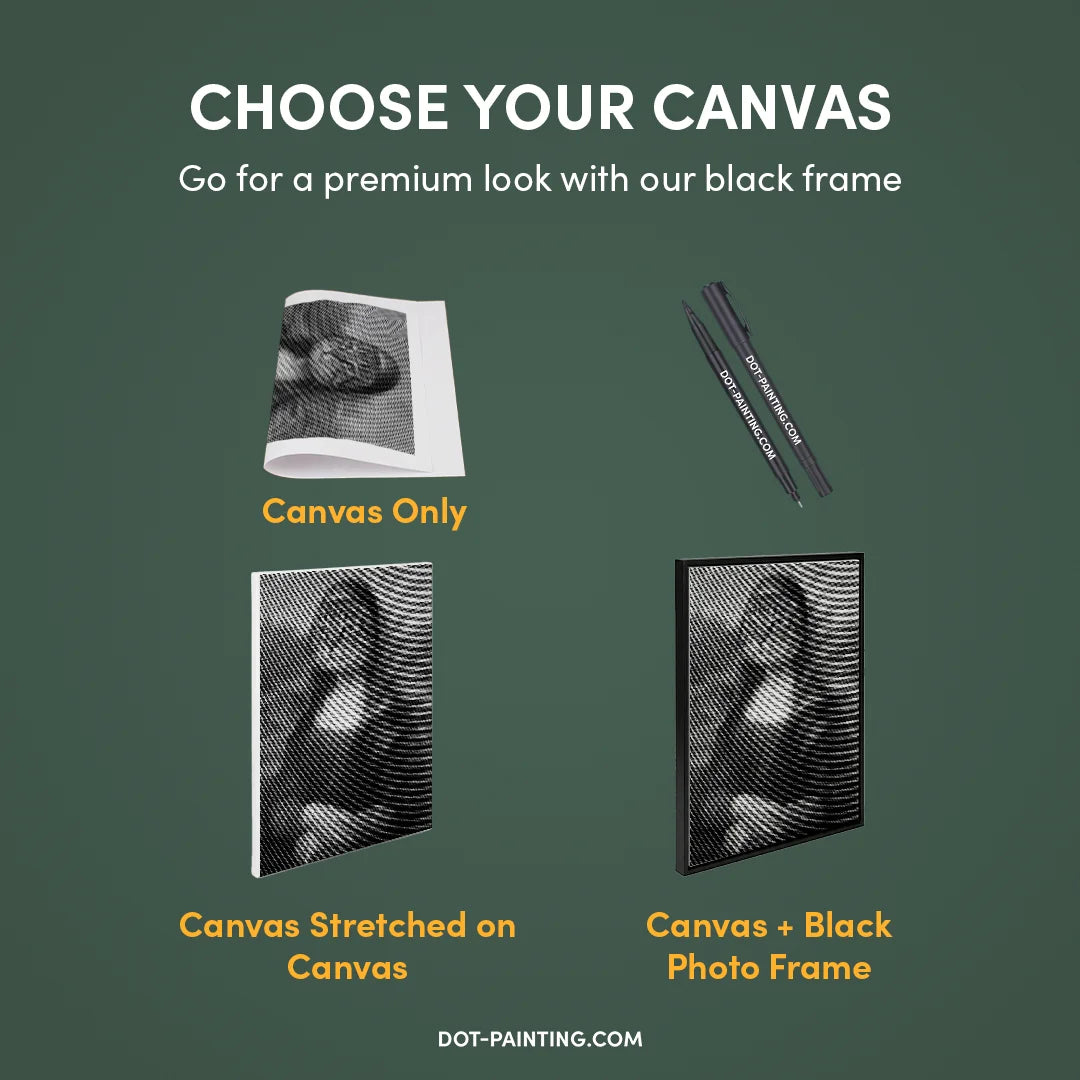 Mona Lisa Cat Dot Maleri