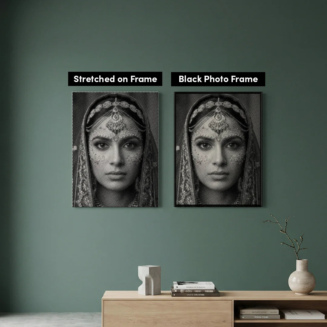 Indisk kvinde prikmaleri