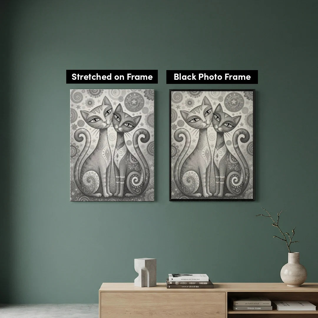 2 yndefulde Katte Dot Painting