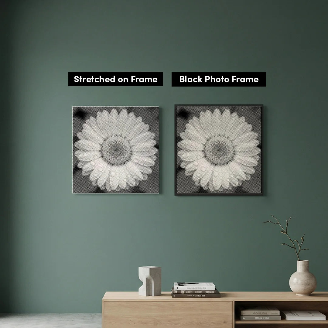 Blomst med vanddråber Dot maleri