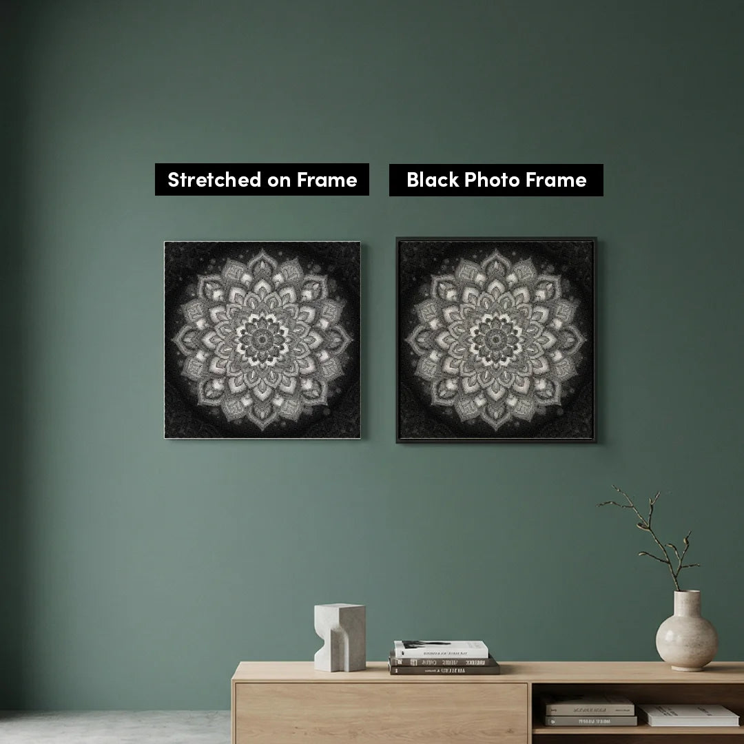 Mandala 3 prikker maleri