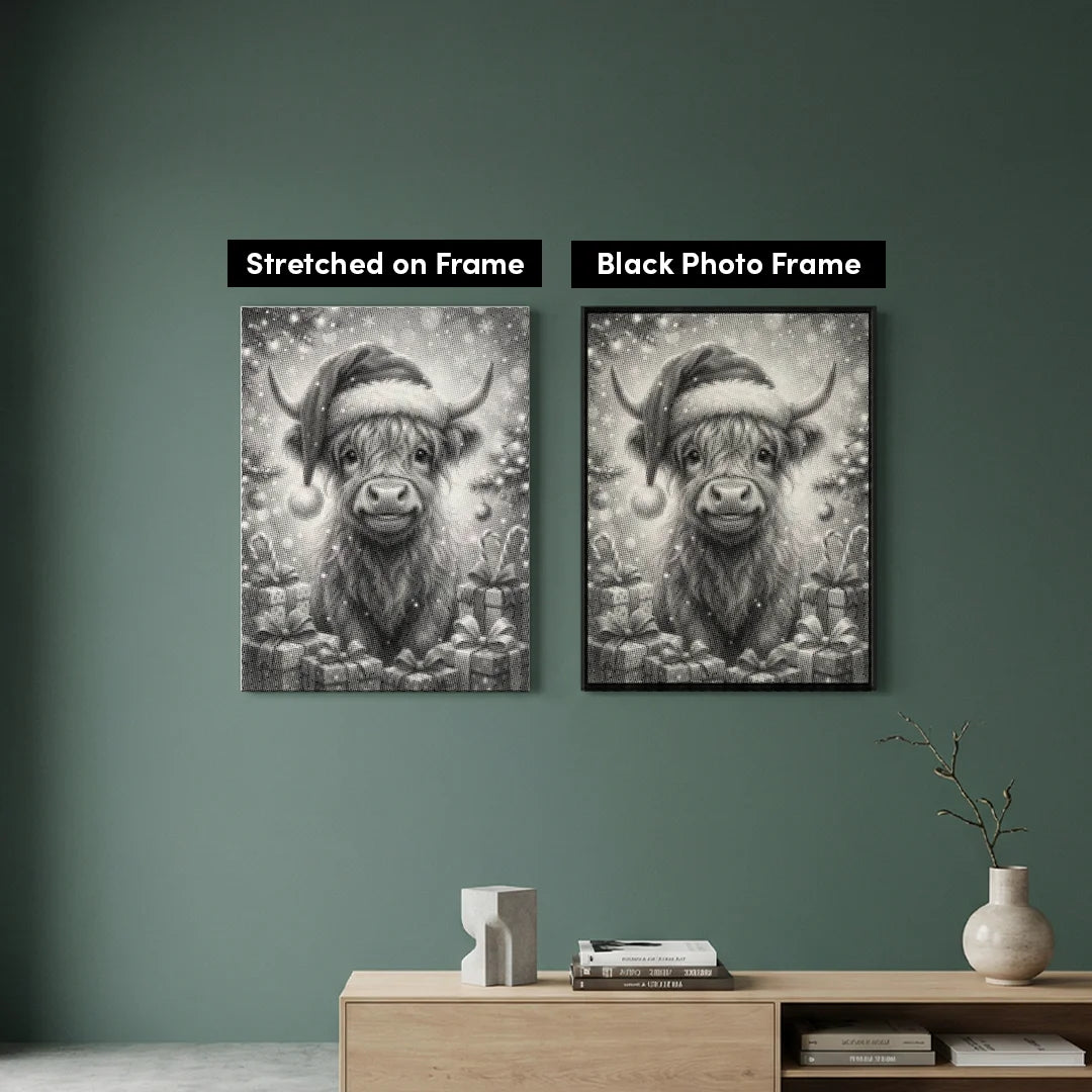 Skotske højland med gaver Dot Painting