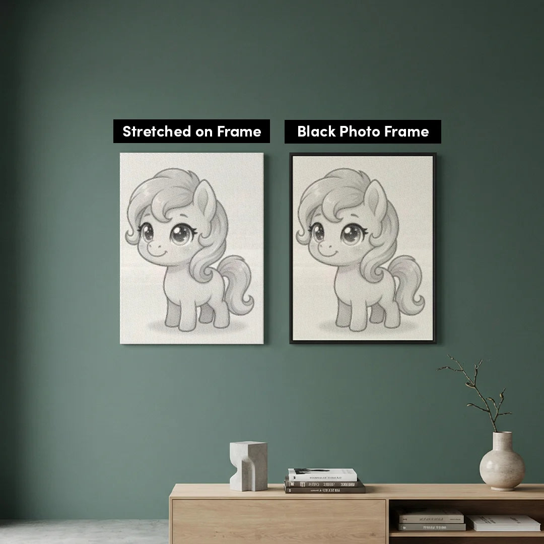 Lille Pony Dot Maleri