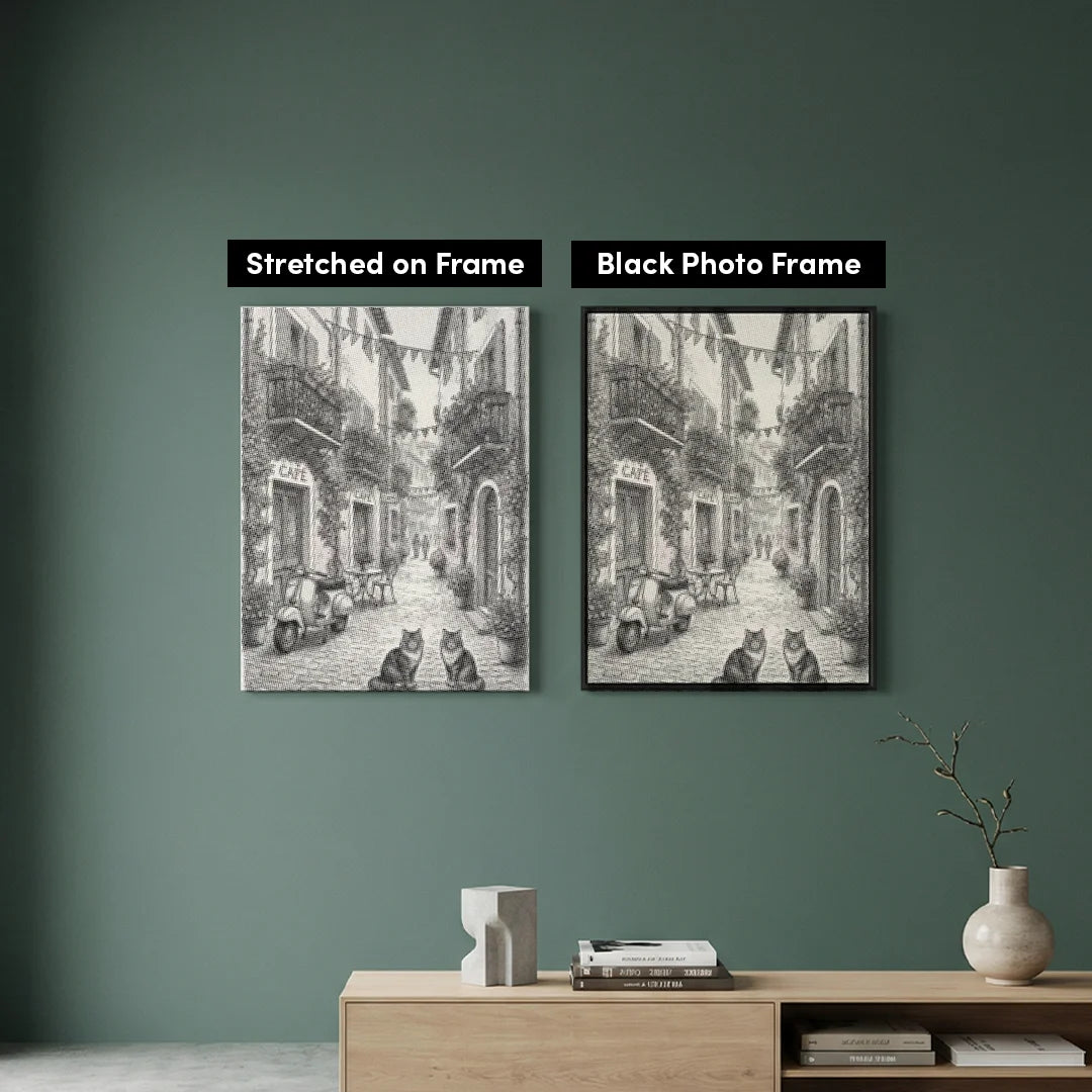 Charmerende landsbydotmaleri