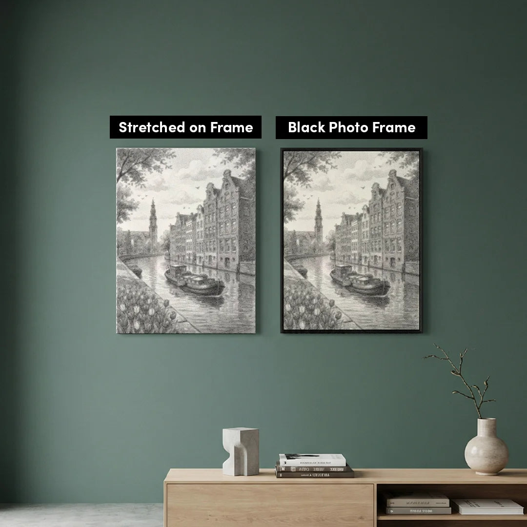 Amsterdam Canal Dot Maleri