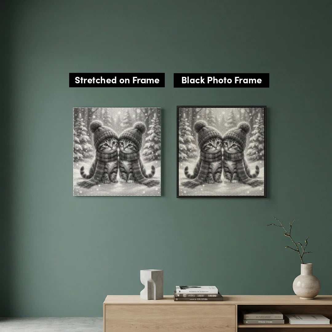 Killinger med hatte Dot maleri