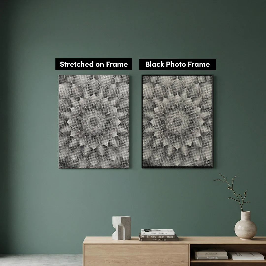 Mandala 4 prikker maleri