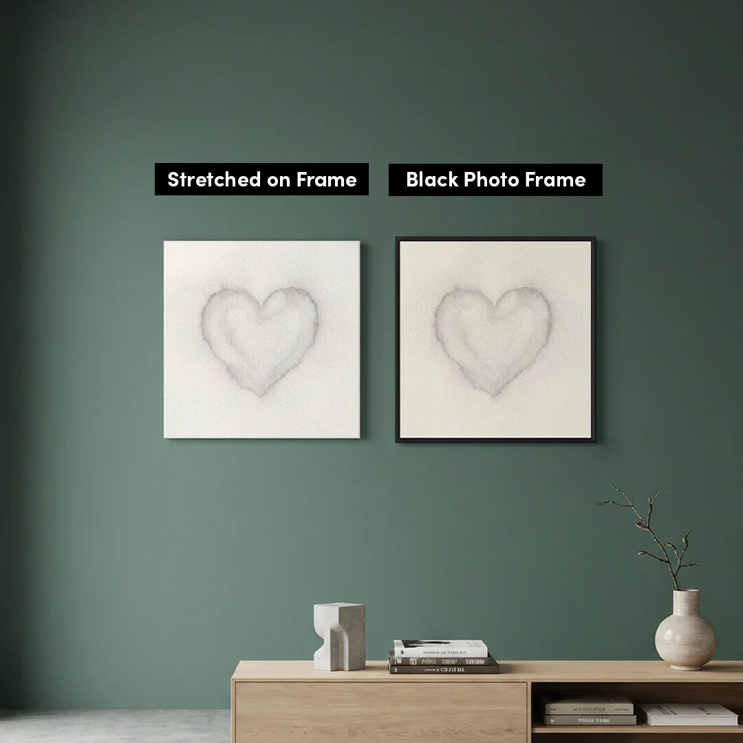 Hjerte af point prikmaleri