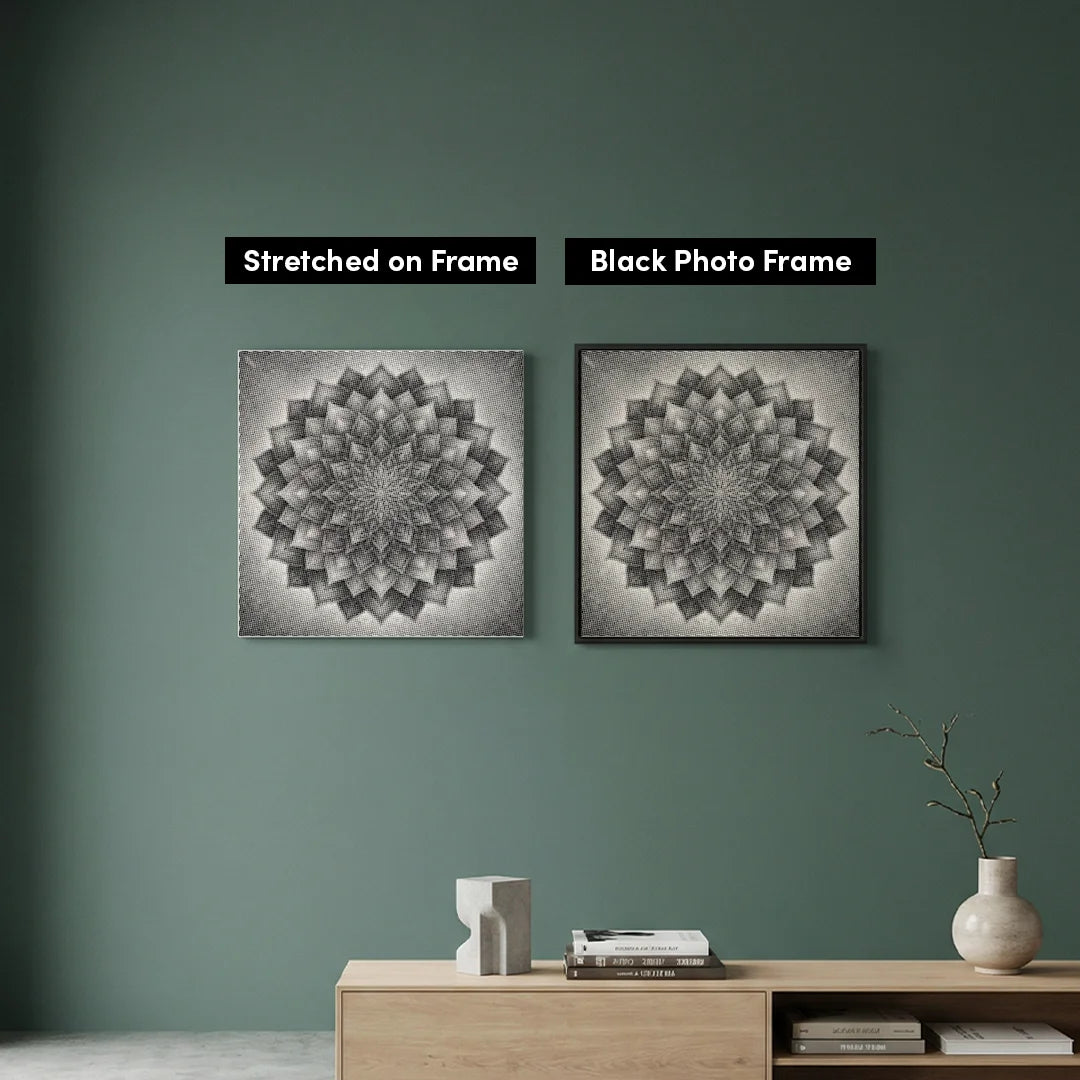Mandala 5 prikker maleri