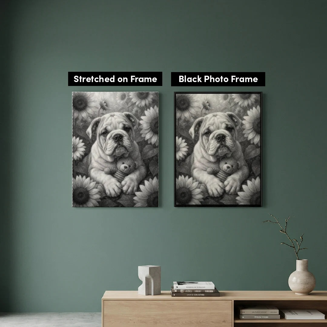 Bulldog Dot Maleri