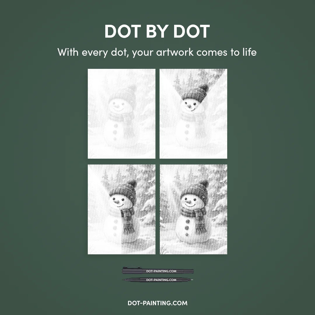 Snemand Dot maleri
