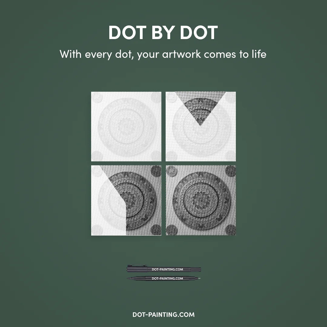 Mandala 13 Dot maleri