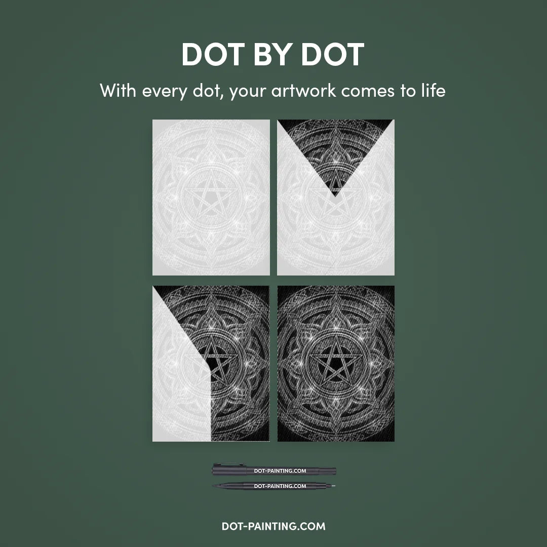 Mandala Star Dot Maleri