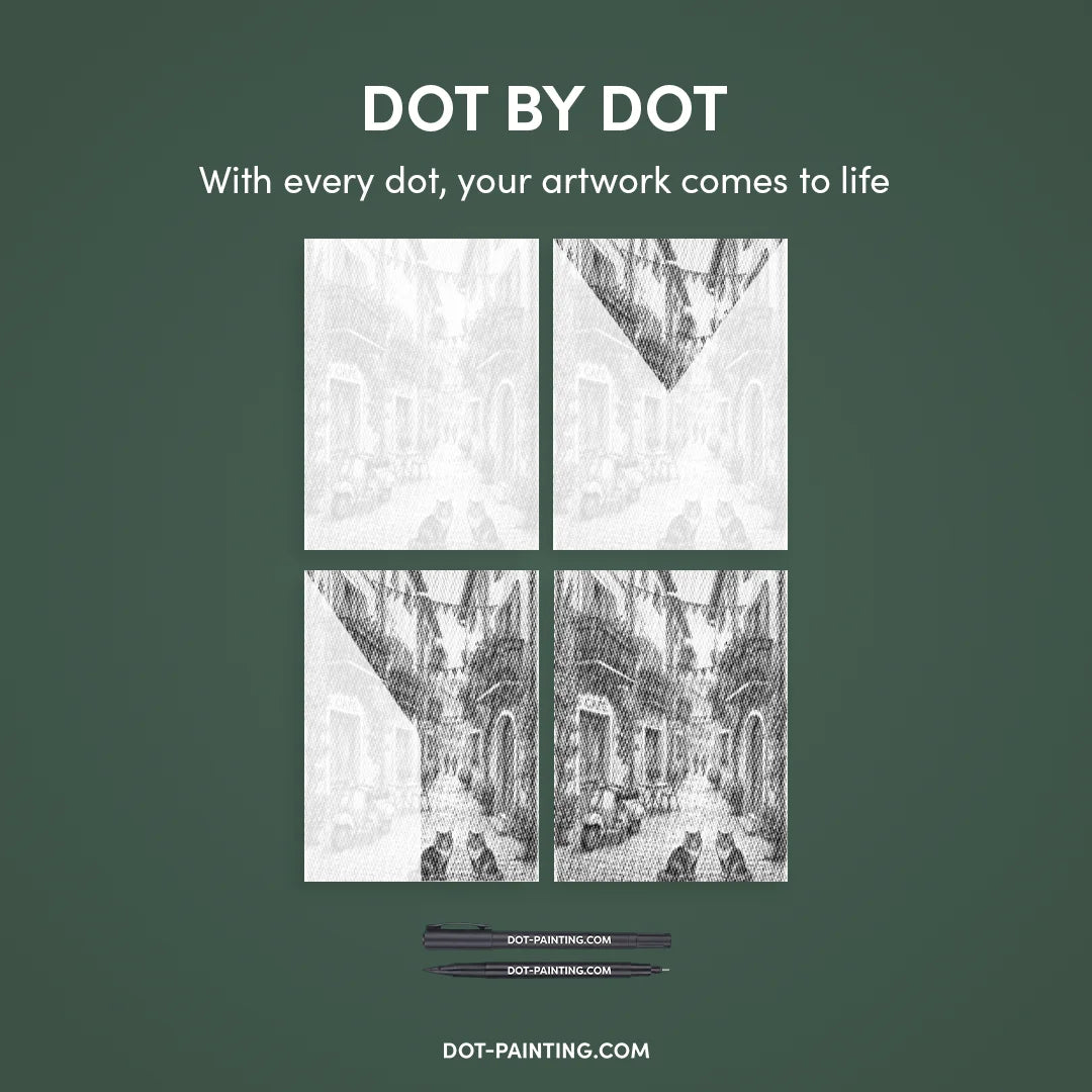 Charmerende landsbydotmaleri