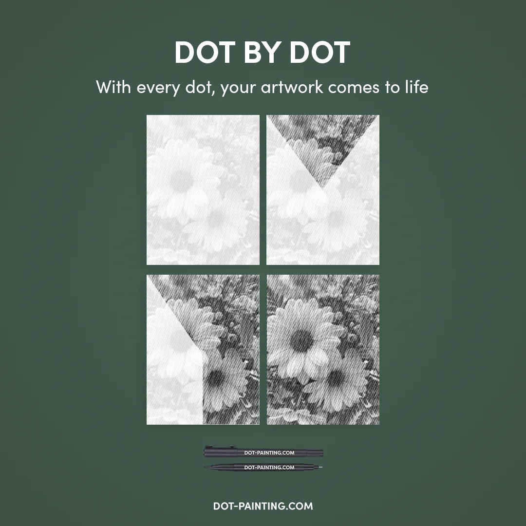 Blomster Dot Maleri