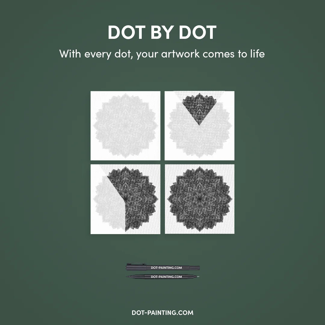 Mandala 7 Dot maleri