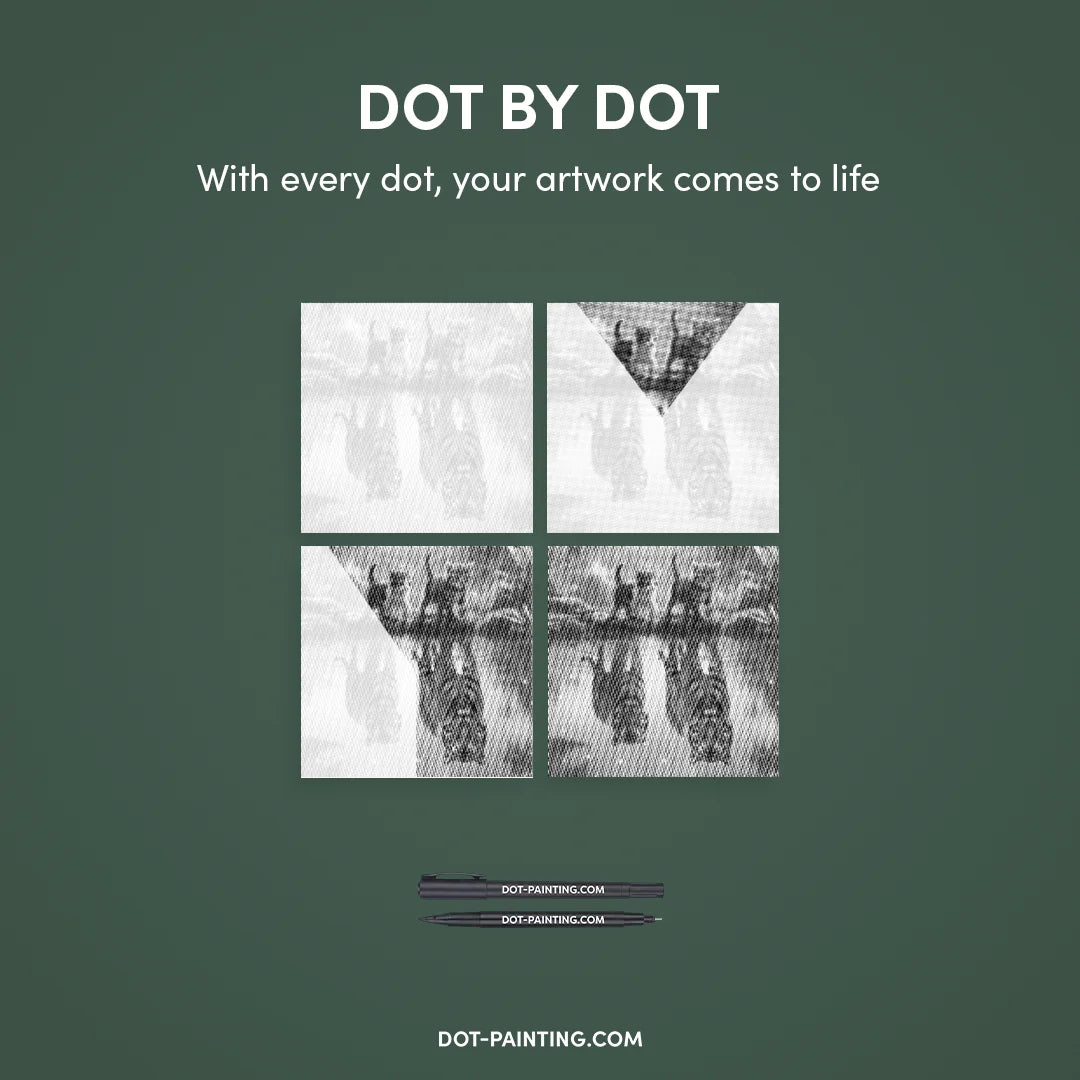 2 killinger Reflection Dot Painting