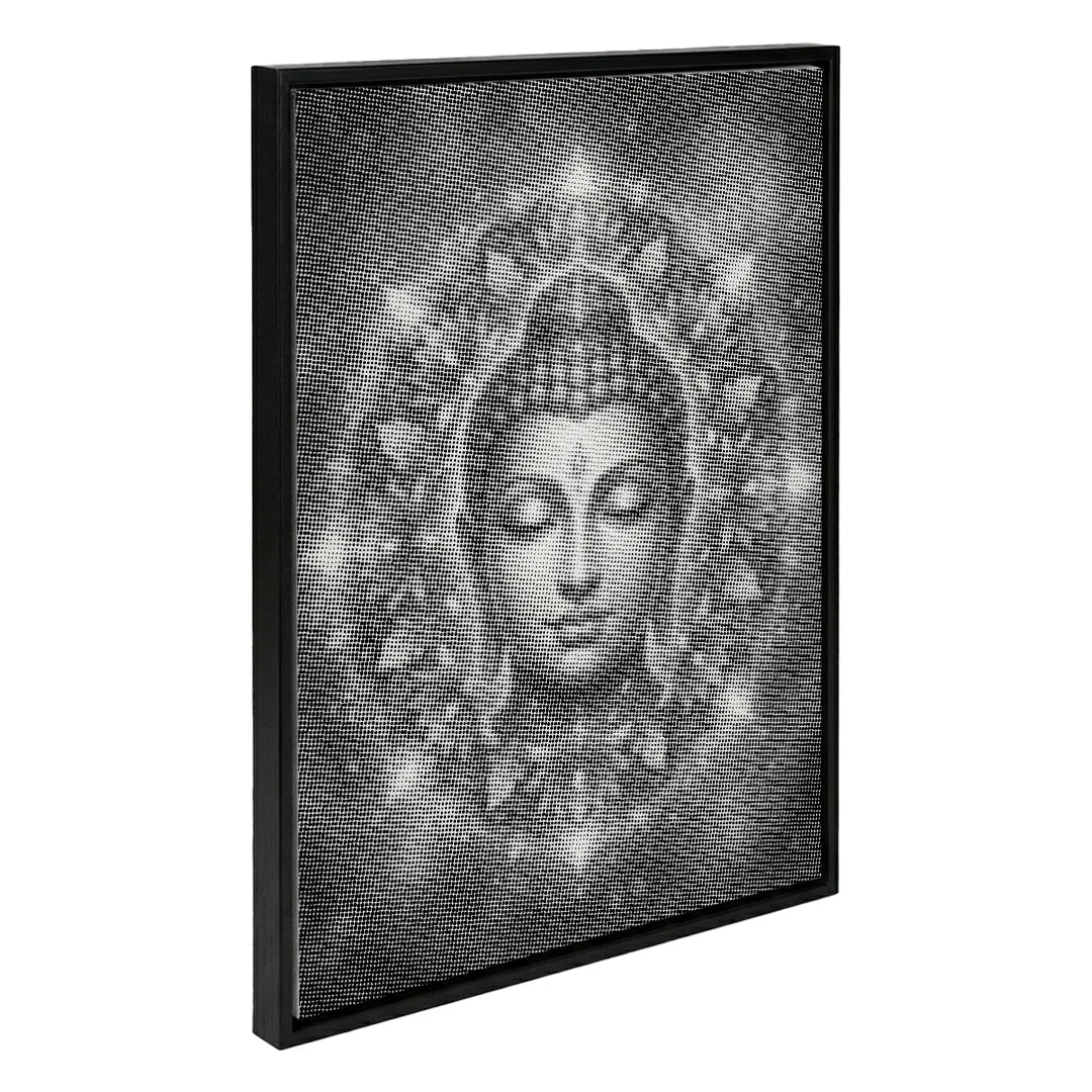 Buddha med blomster Dot maleri