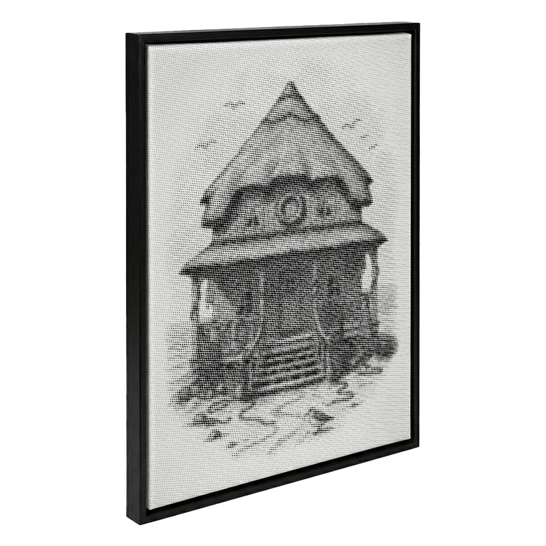 Strandhytte prikmaleri