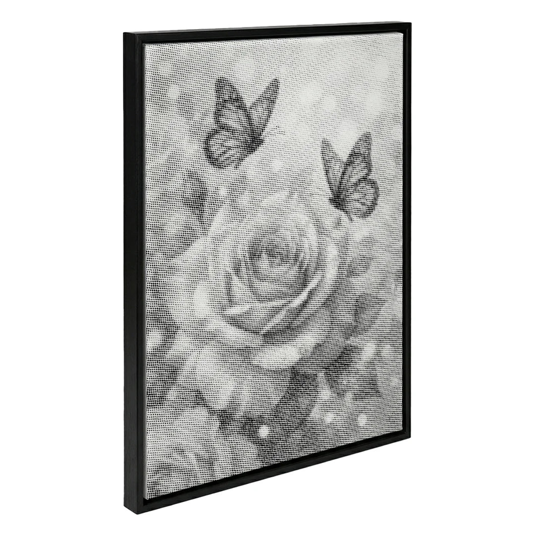 Sommerfugl med Rose Dot Painting