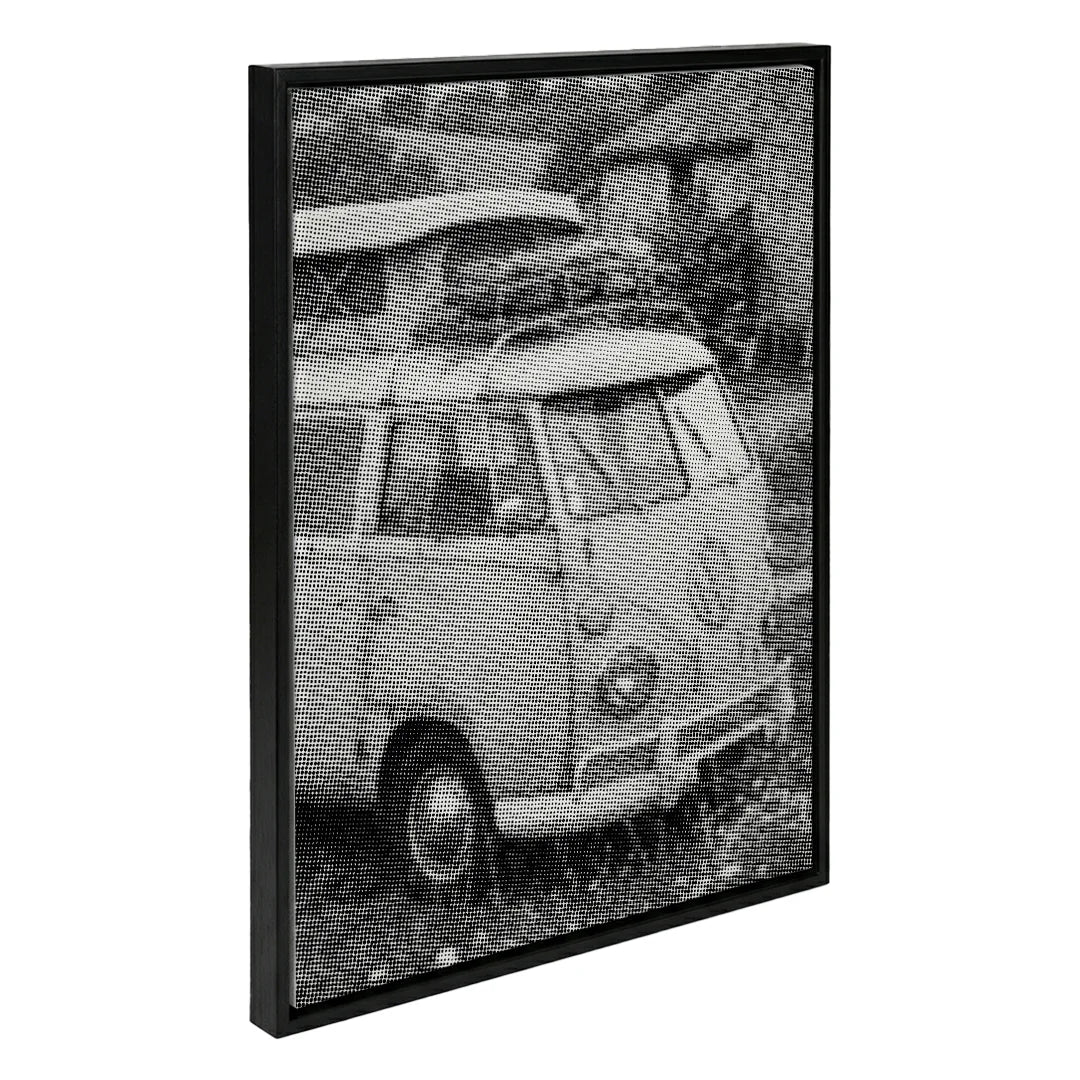 Oude VW-bus Dot Painting