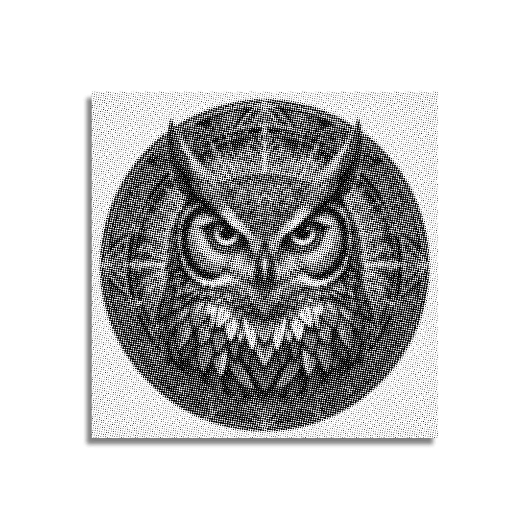 Ugle Mandala Dot Maleri