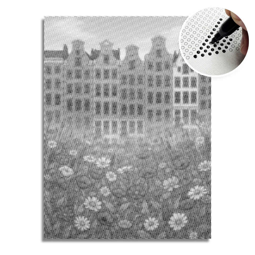 Blomstermarked Amsterdam Dot Painting