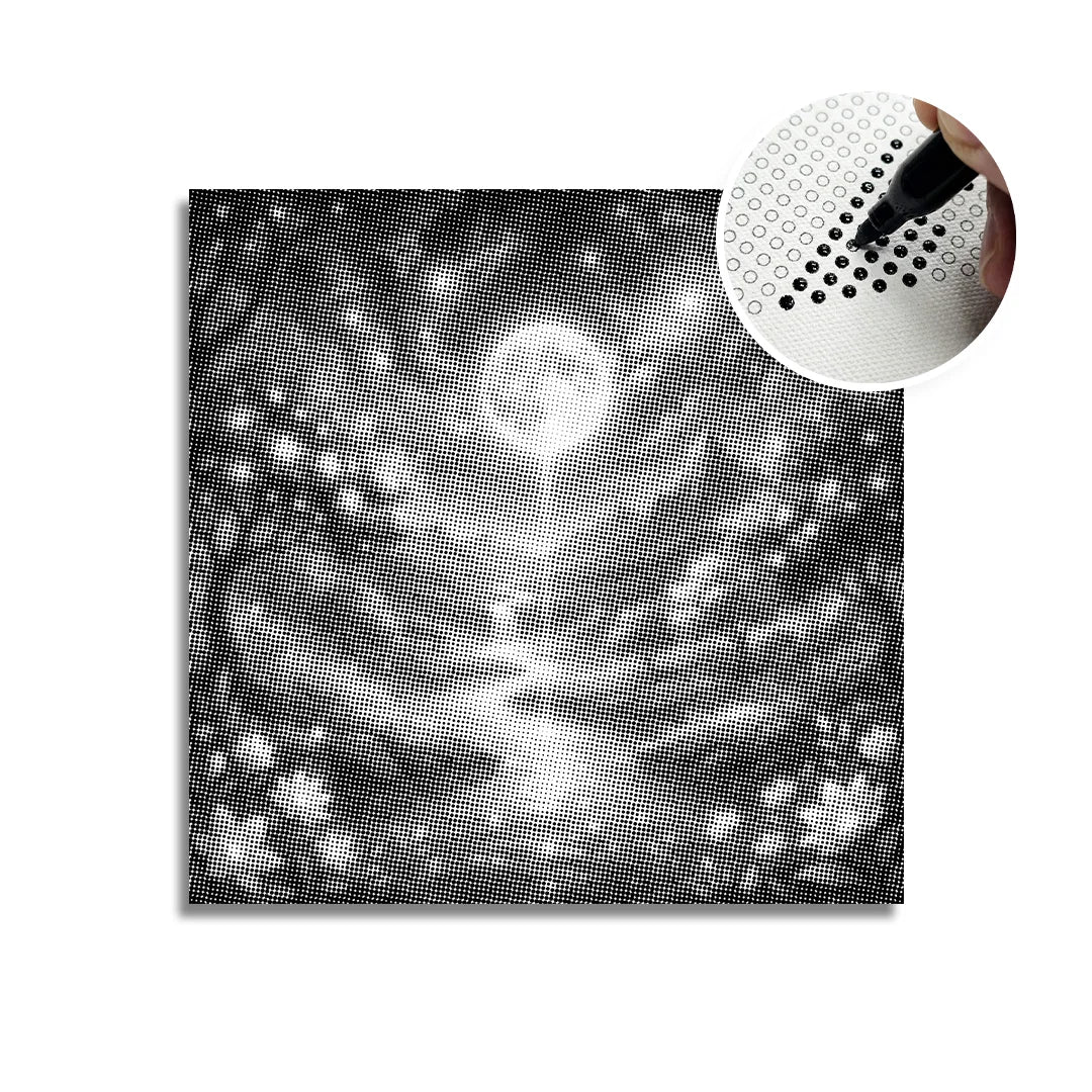 Drømmelandskab prikmaleri