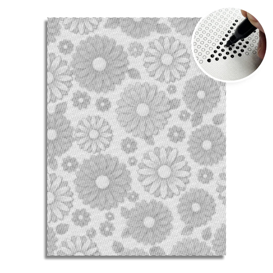 Minimalistisk Blomster Dot Painting