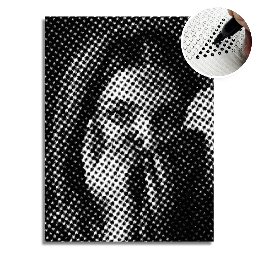 Smukt indisk prikmaleri