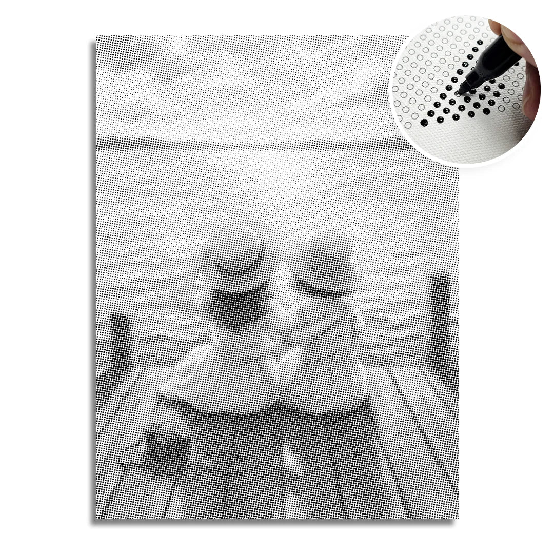 Piger ved søen Dot maleri