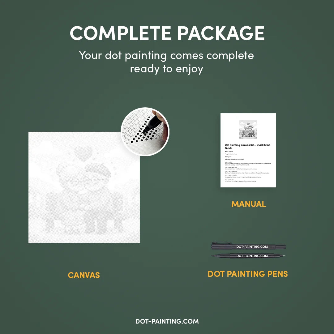 Gammelt par prik maleri