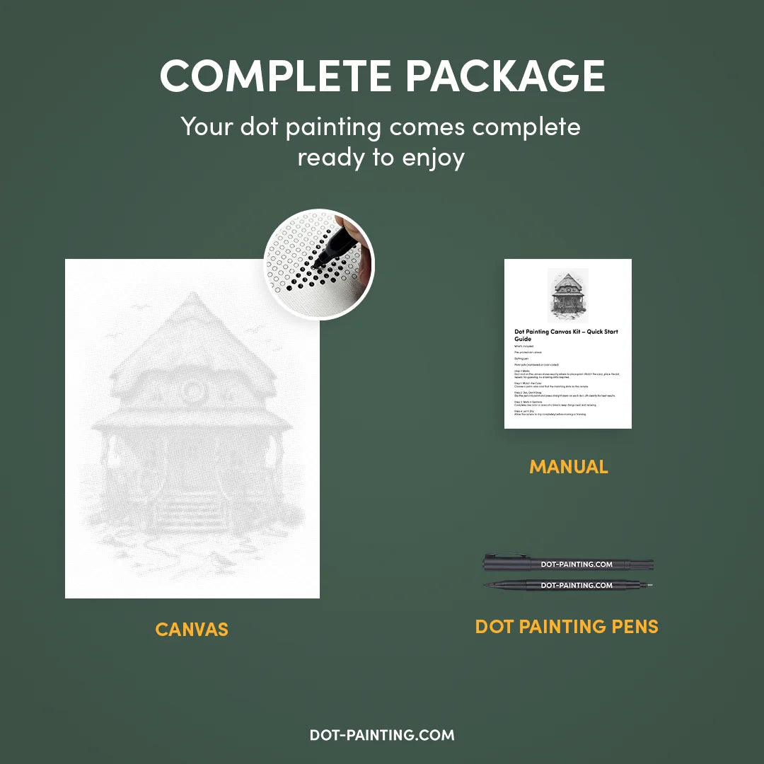 Strandhytte prikmaleri