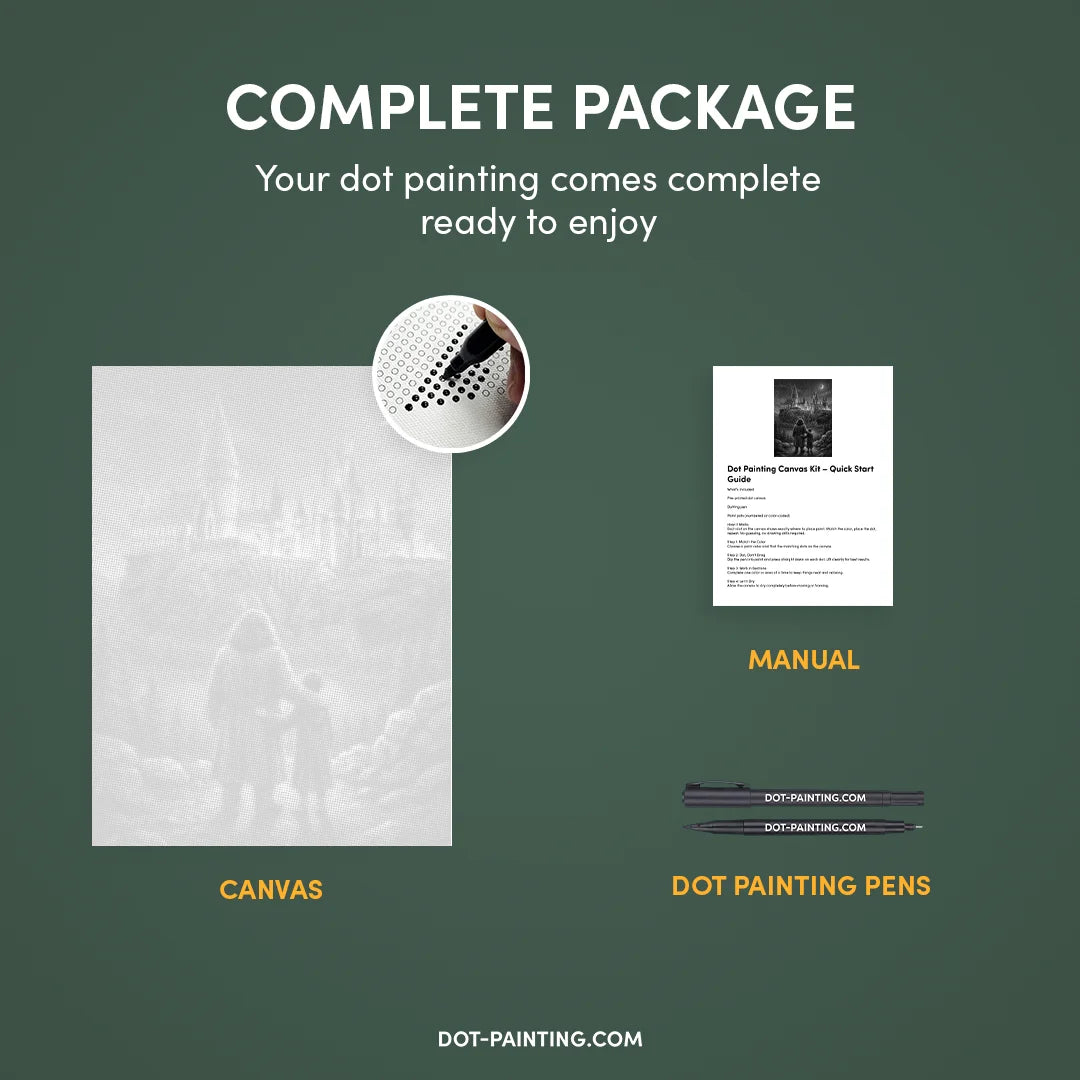 Hogwarts Dot Painting