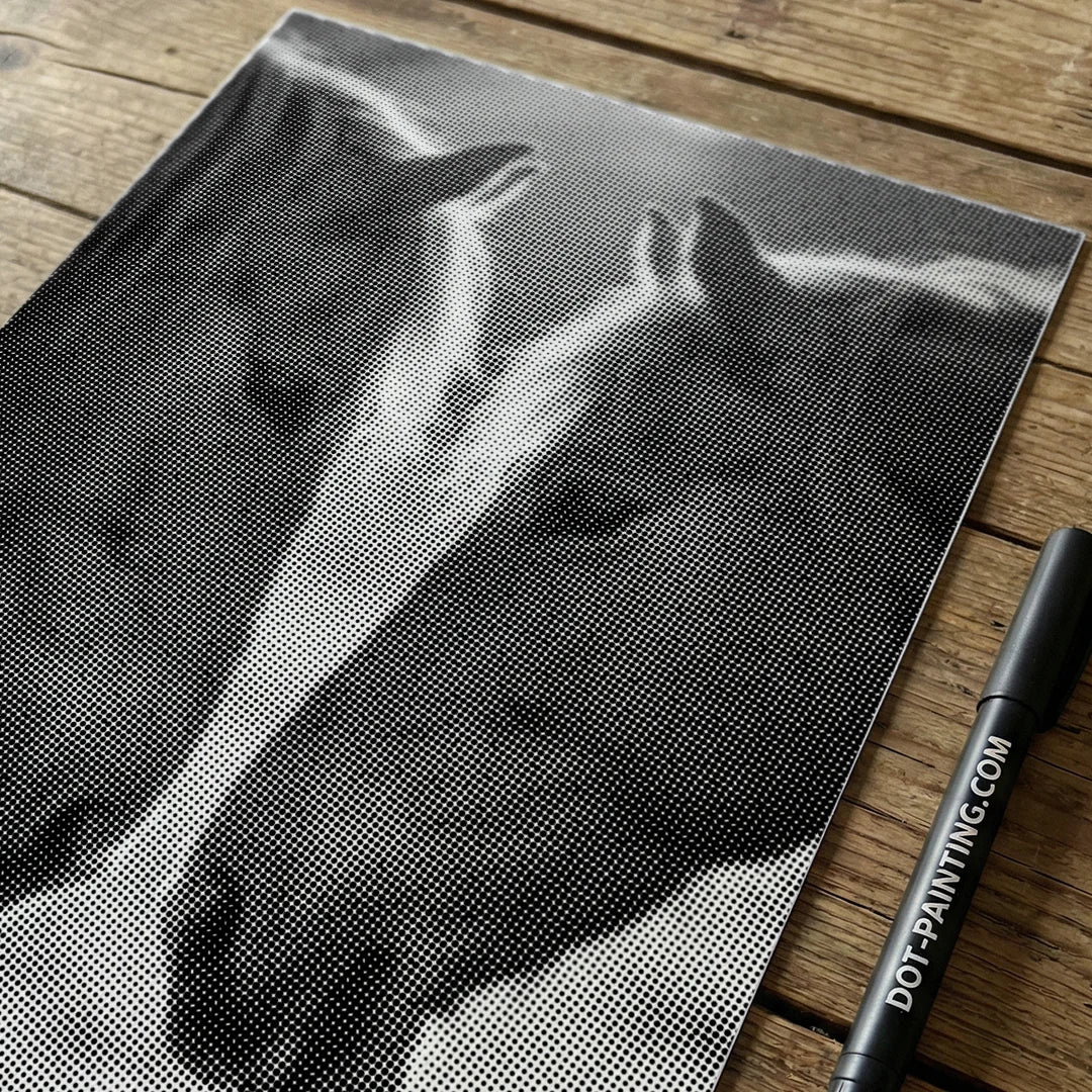 Two Horses Dot Painting