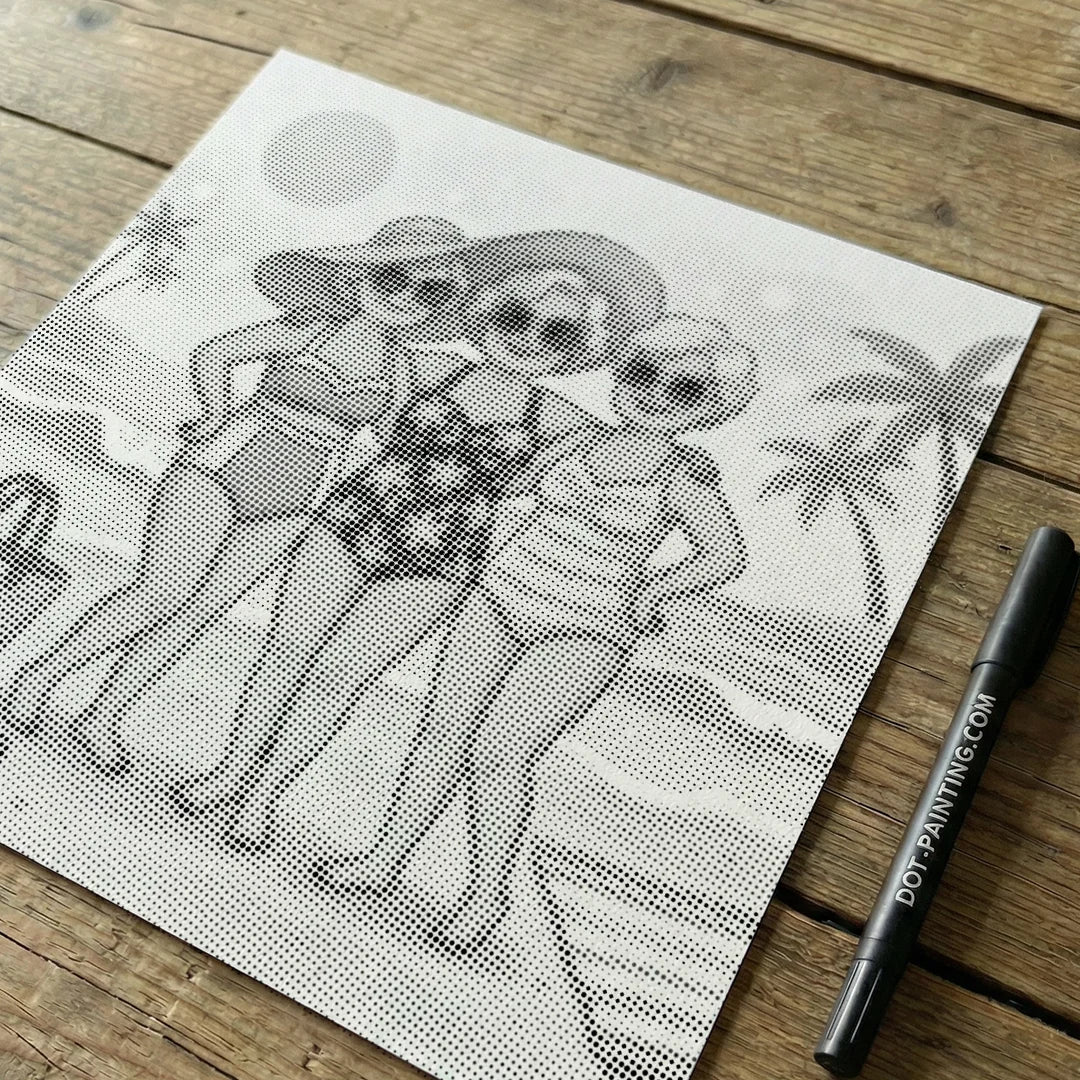 Gamle Damer Dot Maleri