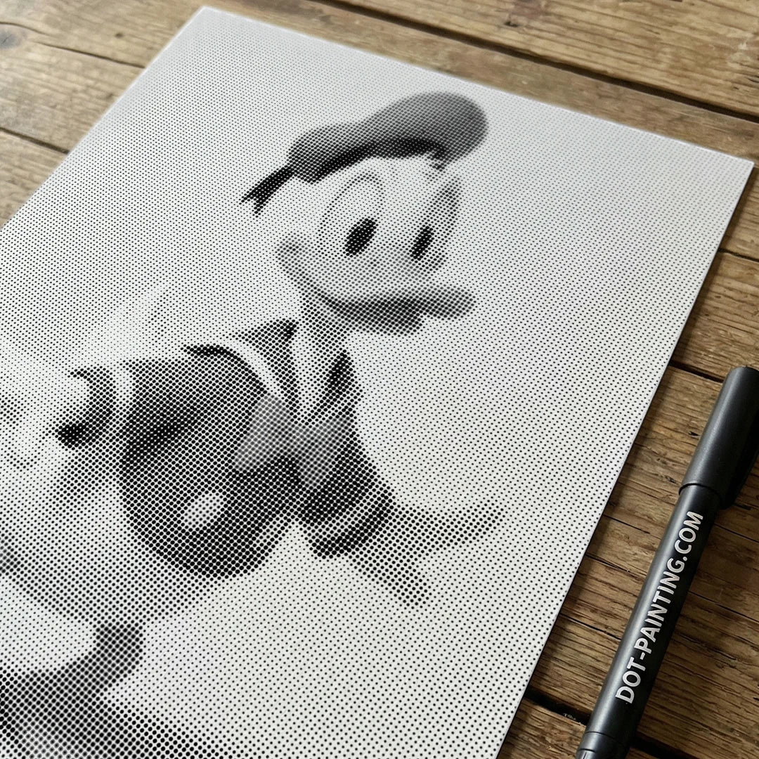 Donald Duck Dot Painting