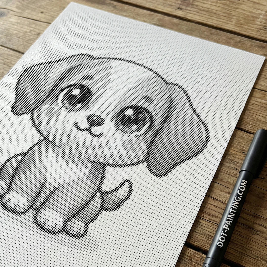 Puppy 2 Dot Maleri