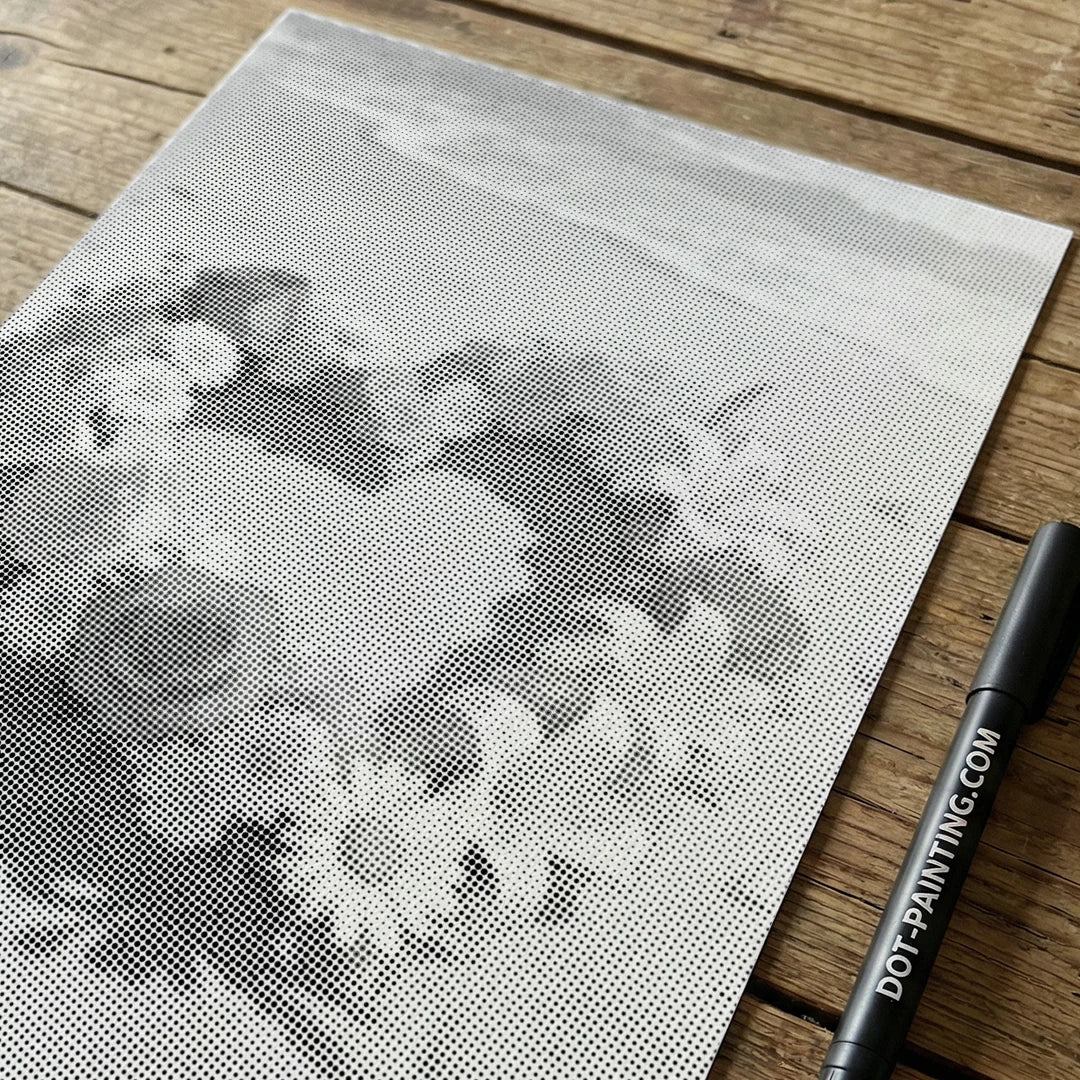 Flowers on The Shore Dot Painting