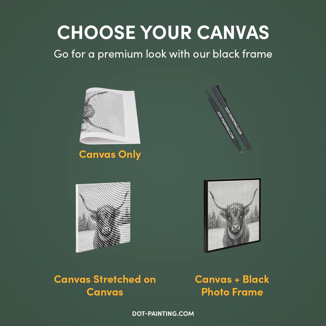 Skotsk højlander juleprikkermaleri