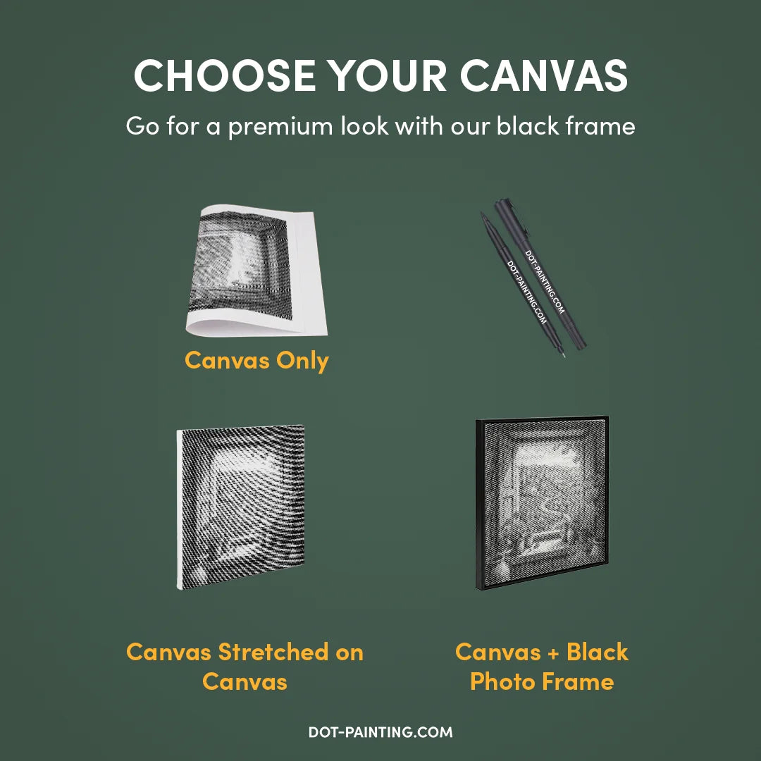 Se gennem skodder Dot Painting