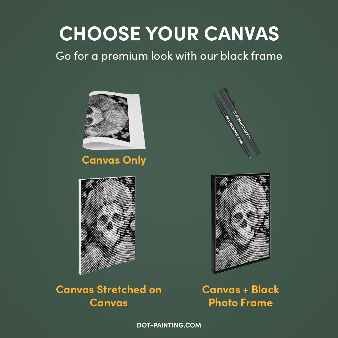 Sugar Skull Dot Painting