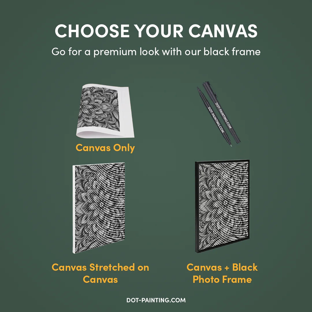 Floral Mandala Dot Painting