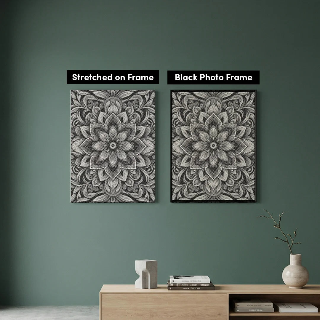 Floral Mandala Dot Painting