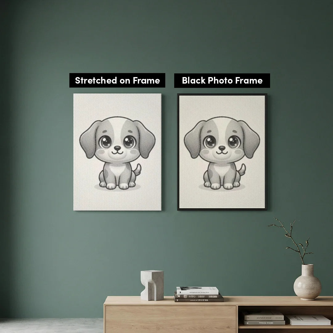 Puppy 2 Dot Maleri