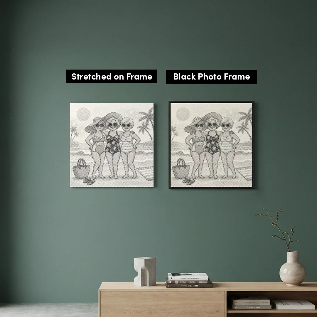 Gamle Damer Dot Maleri