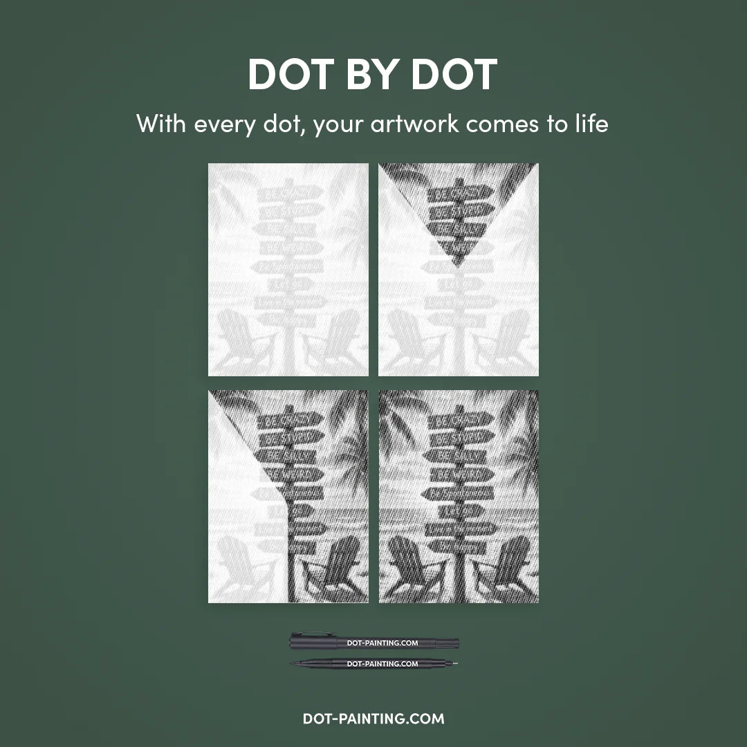 Strandskilte Punktmaleri