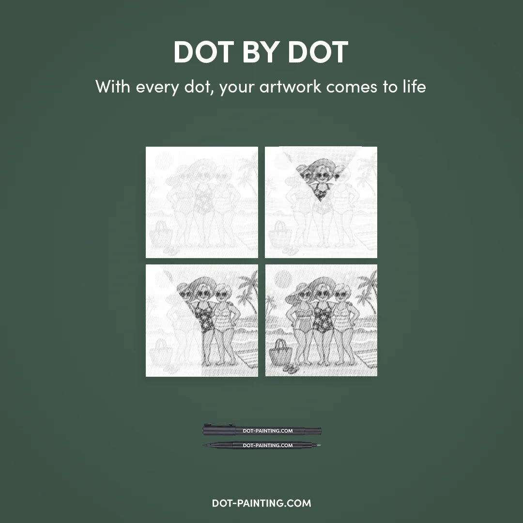 Gamle Damer Dot Maleri