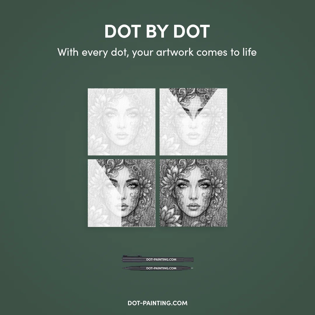 Botanisk ansigtspunktmaling